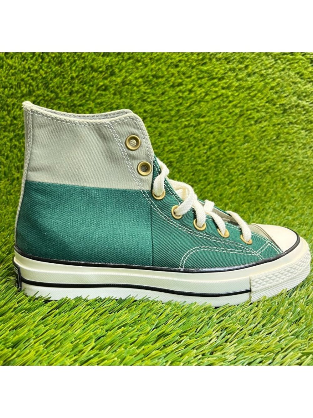 Converse Chuck 70 Colorblocked High Womens Size 6 Green Athletic Shoes Sneakers